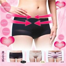 サイドベルト付サニタリーショーツ ベージュ×ベージュ L／92～100cm