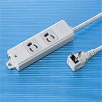サンワサプライ 工事物件タップ（2個口・1m） TAP-K2L-1