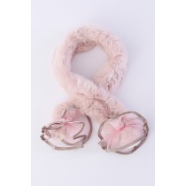 レッキスニッティングマフラー　PINK