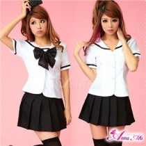 コスプレ 2012年新作 モノトーンセーラー服／女子高生制服 コスチューム／z910／衣装