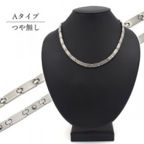 高純度ゲルマニウム10粒入り ステンレスネックレス 【ツヤ無】