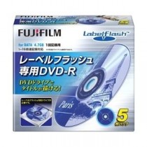 富士フィルム（FUJI） DVD-R 4.7GB Labelflash対応：1～16倍速対応 10mmケース 5枚 DDR47HX5 LF 16X
