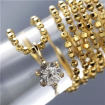0.1ct K18台ダイヤモンドペンダント/ネックレス