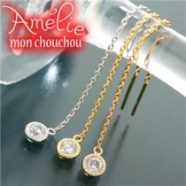 Amelie Monchouchou【タルトシリーズ】ピアス ホワイトゴールド（WG）
