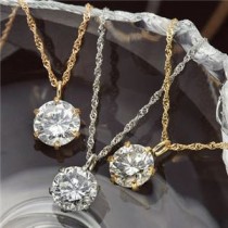 K18／0.5ctダイヤモンドペンダント/ネックレス K18PG