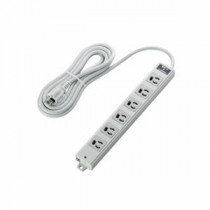ELECOM（エレコム） EU RoHs指令準拠 雷ガード二重構造工事用タップ T-WRMK3630LG／RS