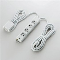 ELECOM（エレコム） EU RoHs指令準拠 手元スイッチ付二重構造工事用タップ T-WRMT3430LG／RS
