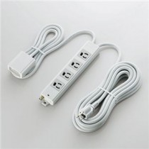 ELECOM（エレコム） EU RoHs指令準拠 手元スイッチ付二重構造工事用タップ T-WRMT3450LG／RS