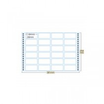 トッパンフォームズ 宛名ラベル 15×10インチ 24面 ラベルサイズ84×38mm LC016Y 1箱(500枚)
