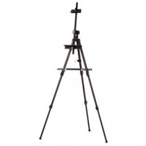 ARTRIA アルミ製イーゼル(画架) 軽量 ワンタッチ式結合金具 収納バッグ付き No.137 ブラック(黒)