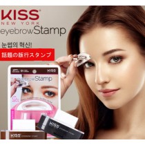 kiss new york アイブロウ スタンプ  パット押すだけ  簡単 アイブロウ ナチュラルブラウン-ストレート型