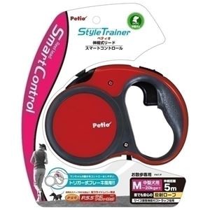 ヤマヒサ STリールリード スマートコントロール M 赤 【ペット用品】【代引不可】