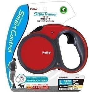 ヤマヒサ STリールリード スマートコントロール L 赤 【ペット用品】