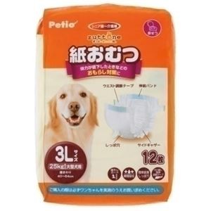 ヤマヒサ ペティオ 老犬介護用 紙おむつ 3L 12枚 【ペット用品】