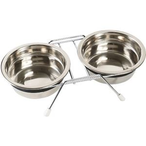 ドギーマンハヤシ ハヤシ カタカタ鳴らないツインディッシュ M 【ペット用品】【代引不可】