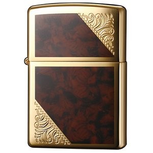 ジッポー(ZIPPO) ベネチアンデザイン 2GW-BM ブラウン/ゴールド