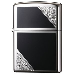 ジッポー(ZIPPO) ベネチアンデザイン 2SW-BK ブラック/シルバー
