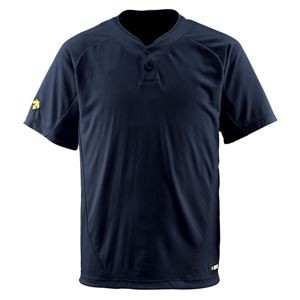 デサント（DESCENTE） ベースボールシャツ（2ボタン） （野球） DB201 ブラック S