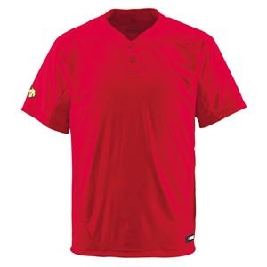デサント（DESCENTE） ベースボールシャツ（2ボタン） （野球） DB201 レッド M
