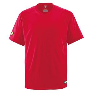デサント（DESCENTE） ジュニアベースボールシャツ（Vネック） （野球） JDB202 レッド 150