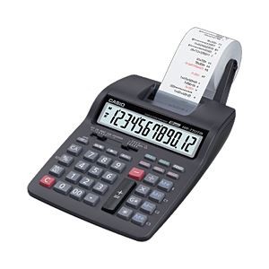 カシオ（CASIO） プリンタ電卓 12桁 2色印字 HR-170TMBK-N