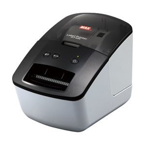 マックス 感熱ラベルプリンタ ELP-60N ラベルプリンタ ラベル作成ソフト付 幅12.8×奥行22.1×高さ15.3cm 1台 型番：ELP-60N
