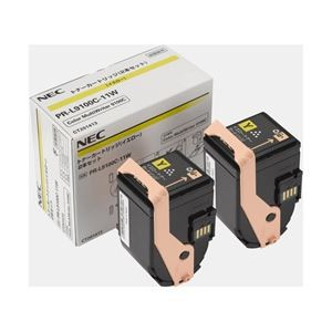 NEC トナーカートリッジ イエロー 型番：PR-L9100C-11W 印字枚数：4500枚×2個 単位：1箱（2個入り）