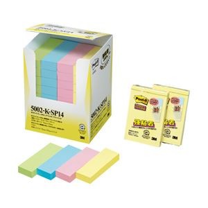 ポストイット（R） 7.5×2.5cm ふせん スペシャルパワーパック 4色 5002-K-SPN 1パック（40冊）