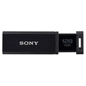 USB3.0対応 ノックスライド式高速（226MB／s）USBメモリー 128GB ブラック キャップレス