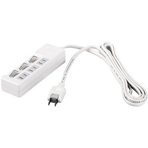 バッファロー（サプライ） 2ピン式電源タップ 3個口タイプ 雷サージ防止／個別スイッチ付 2m ホワイト BSTAPSW2320WH
