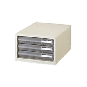 （まとめ）プラス レターケース LC-103A A4 浅3 ホワイト【×2セット】