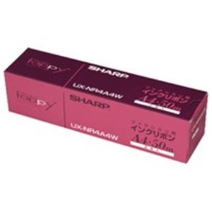 （まとめ）シャープ SHARP 普通紙FAXリボン UX-NR4A4W【×2セット】