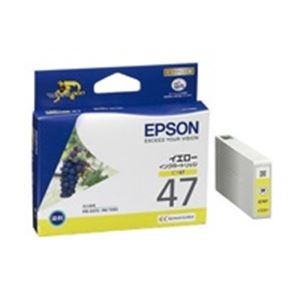 (業務用4セット) EPSON エプソン インクカートリッジ 純正 【ICY47】 イエロー(黄)