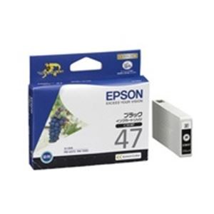 (業務用4セット) EPSON エプソン インクカートリッジ 純正 【ICBK47】 ブラック(黒)