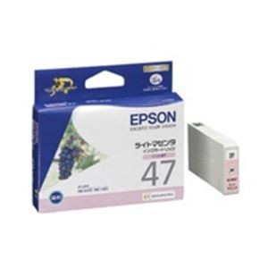 (業務用4セット) EPSON エプソン インクカートリッジ 純正 【ICLM47】 ライトマゼンタ