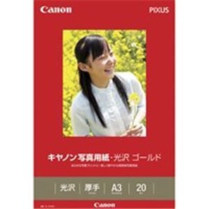 （まとめ）キヤノン Canon 写真紙 光沢ゴールド GL-101A320 A3 20枚【×2セット】