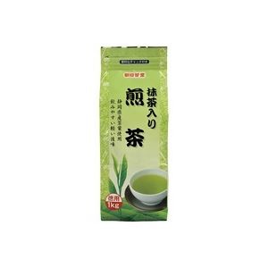 （まとめ）朝日茶業 徳用抹茶入り煎茶 茶葉 1kg【×2セット】【代引不可】
