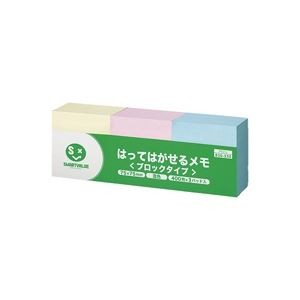 （まとめ）ジョインテックス ブロックタイプふせん75*75mm P037J 400枚×3パッド 【×6セット】