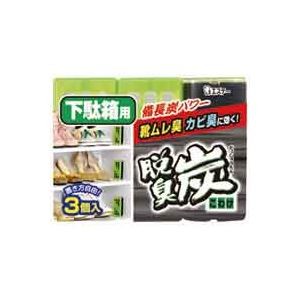 （まとめ）エステー 脱臭炭 こわけ下駄箱用 3個入【×10セット】
