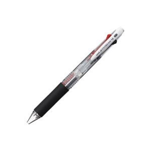 （まとめ）三菱鉛筆 JETSTREAMノック式4色BP 透明【×10セット】