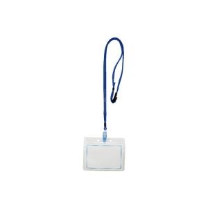 （まとめ）西敬 マイティーループ 名札L MLC-131B 青 10本【×2セット】