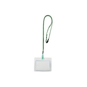 （まとめ）西敬 マイティーループ 名札L MLC-131G 緑 10本【×2セット】