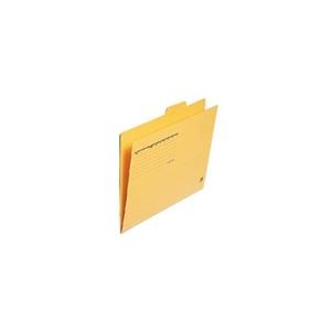 （まとめ）プラス カットフォルダー 4山 FL-064IF A4 黄 4枚【×20セット】