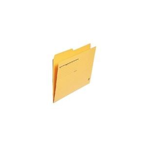（まとめ）プラス カットフォルダー 2山 FL-062IF A4 黄 10枚【×10セット】