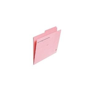 （まとめ）プラス カットフォルダー 2山 FL-062IF A4 桃 10枚【×10セット】