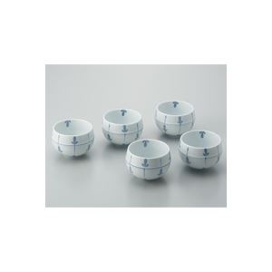 （業務用2セット）日光陶器店 ツボ型煎茶碗 めばえ 5客セット