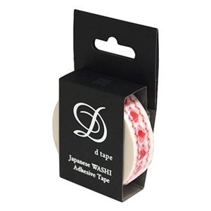 (業務用セット) 和紙マスキングテープD tape／CH／15MM／レッド DT15-CH-R【×20セット】