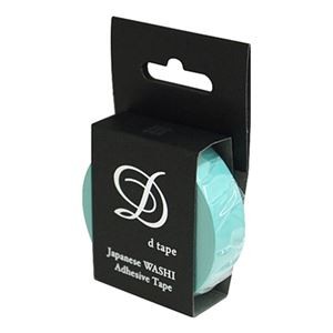 (業務用セット) 和紙マスキングテープD tape／プレーン／15MM／シーグリーン DT15-PLAIN-SG【×20セット】