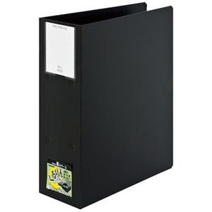 (業務用セット) くるりんファイル パイプ式ファイル・両開き／A4S型 綴厚80m・ブラックPFPC-A4S-8D【×5セット】