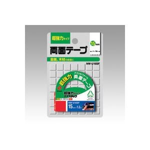 （まとめ） ニチバン ナイスタック(R) 超強力タイプ NW-U15SF 1巻入 【×5セット】